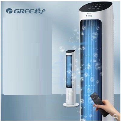 格力（GREE）KS-04X61Dg 風扇 空調扇冷風機冷風扇塔式無葉風扇塔扇遙控筱岙境珧 黑白色